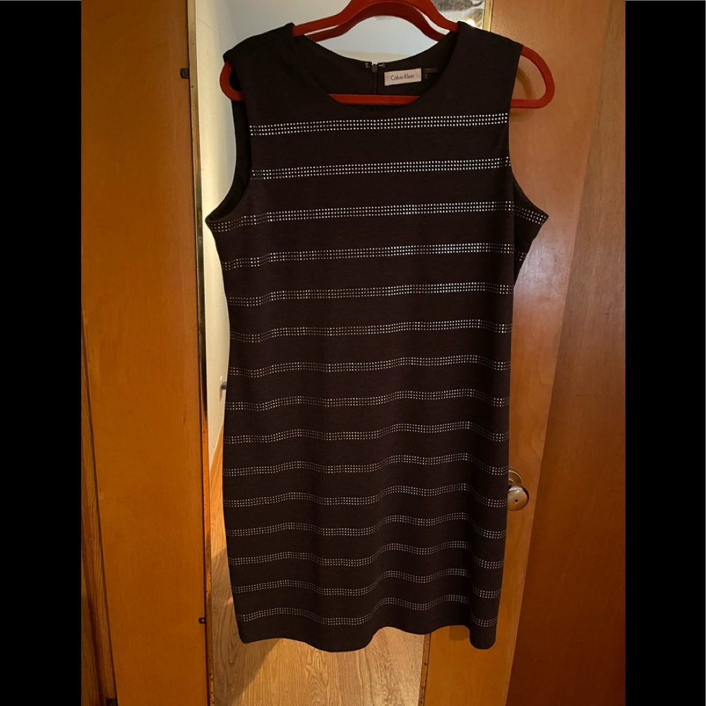 Calvin Klein dress grey dress with sparkles